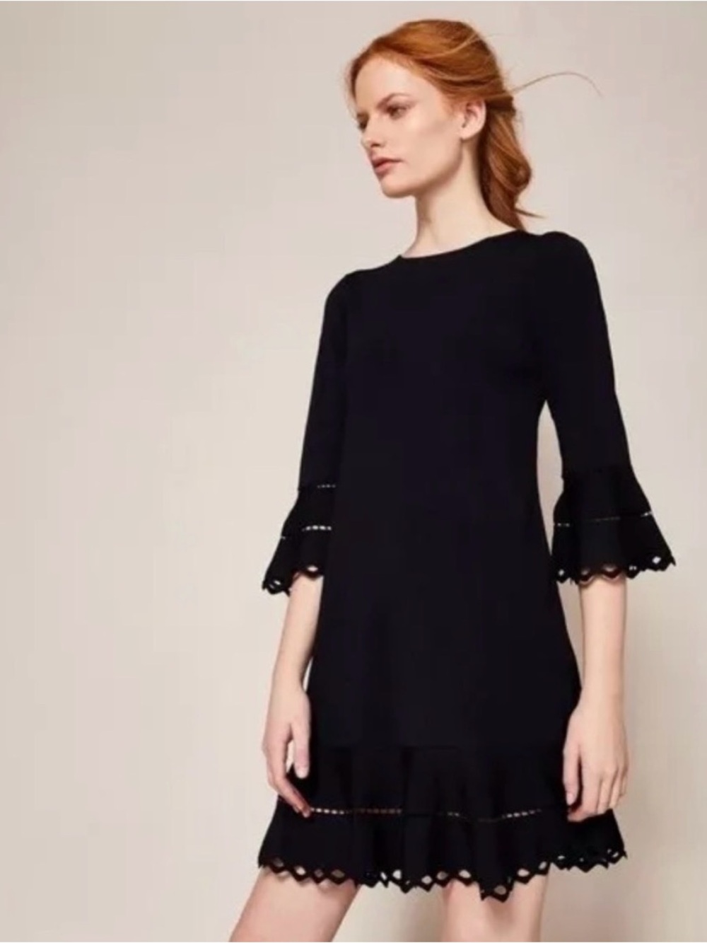 Ted Baker Yazmiin Knitted black Dress 3/L